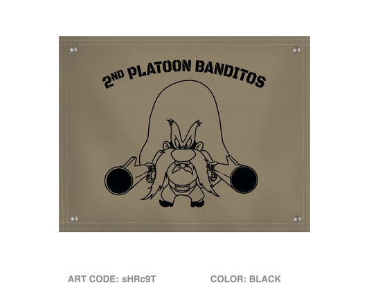 2nd Platoon, Blackfoot Troop Banner Flag - sHRc9T