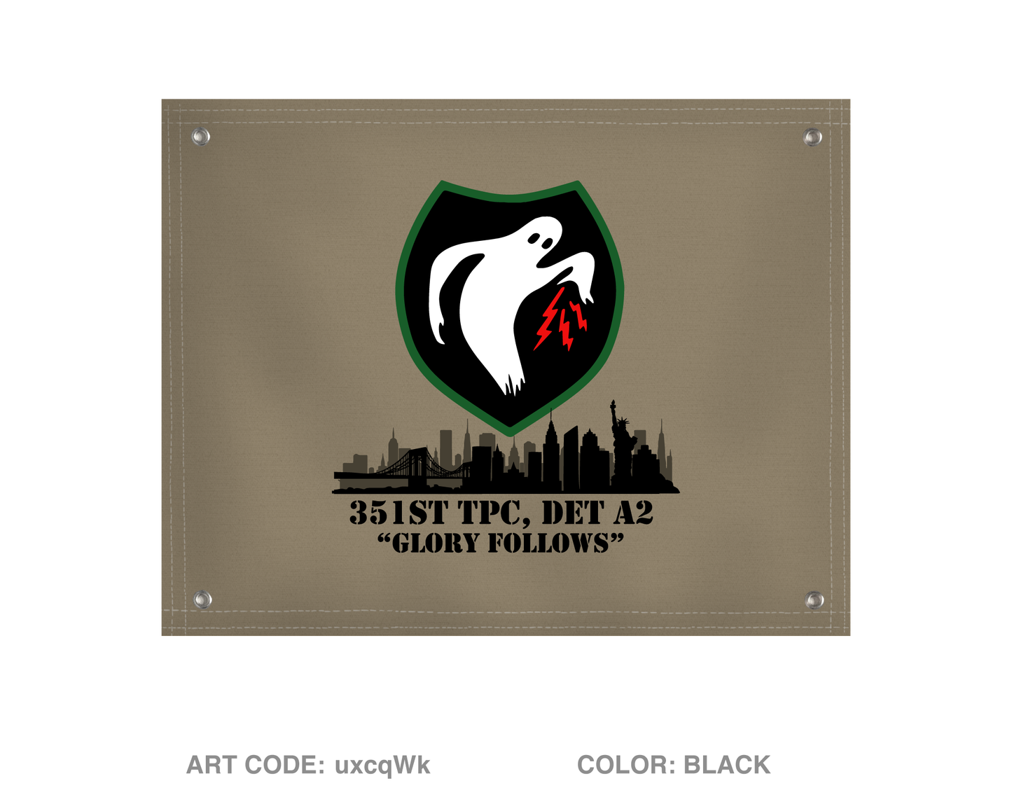 351 Tactical Psyop Company, 2nd Detachment Banner Flag - uxcqWk