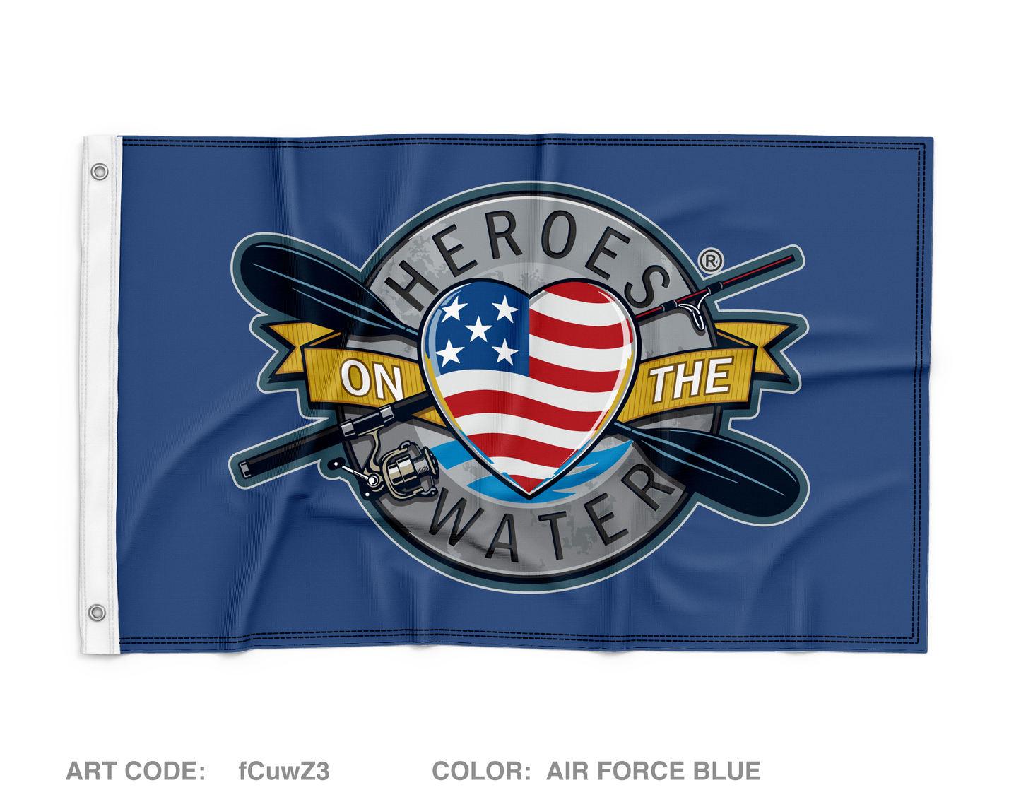 Heroes on the Water National Wall Flag