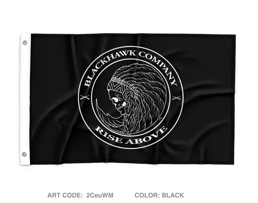 Blackhawk Company, 2-7 CAV, 3ABCT, 1CD Store 1 Wall Flag - 2CeuWM