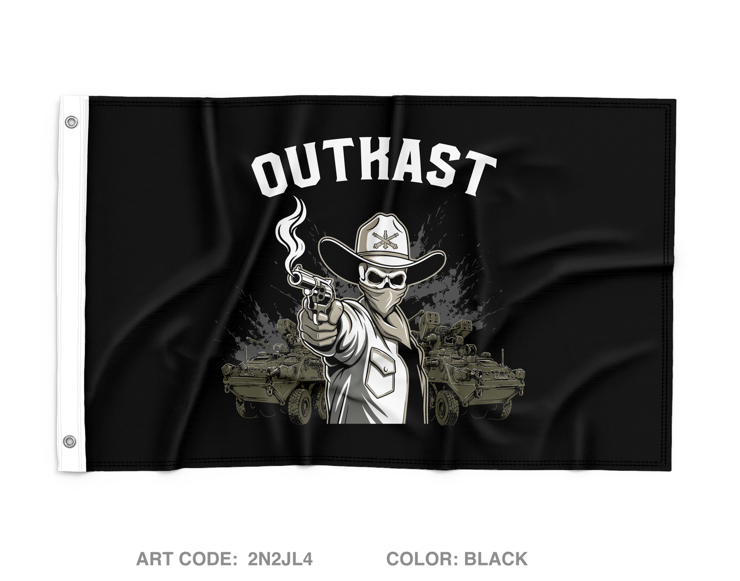 5-4 ADAR 2nd PLT ALPHA BTTRY Fundraising Collection Wall Flag - 2N2JL4