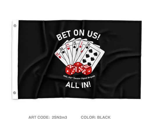 HHC, 516th Theater Signal Brigade Wall Flag - 2SN2m3