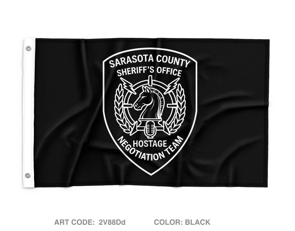 Sarasota County Hostage Negotiations Team Wall Flag - 2V88Dd