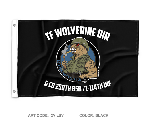 G co, 250th BSB Wall Flag - 2Vrx5V