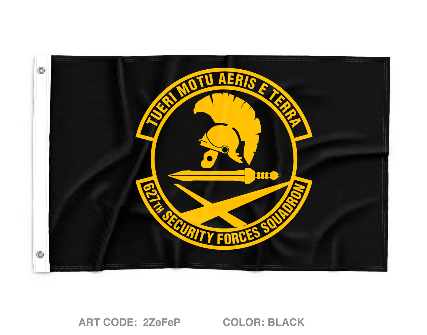 627th Security Force Squadron Wall Flag - 2ZeFeP