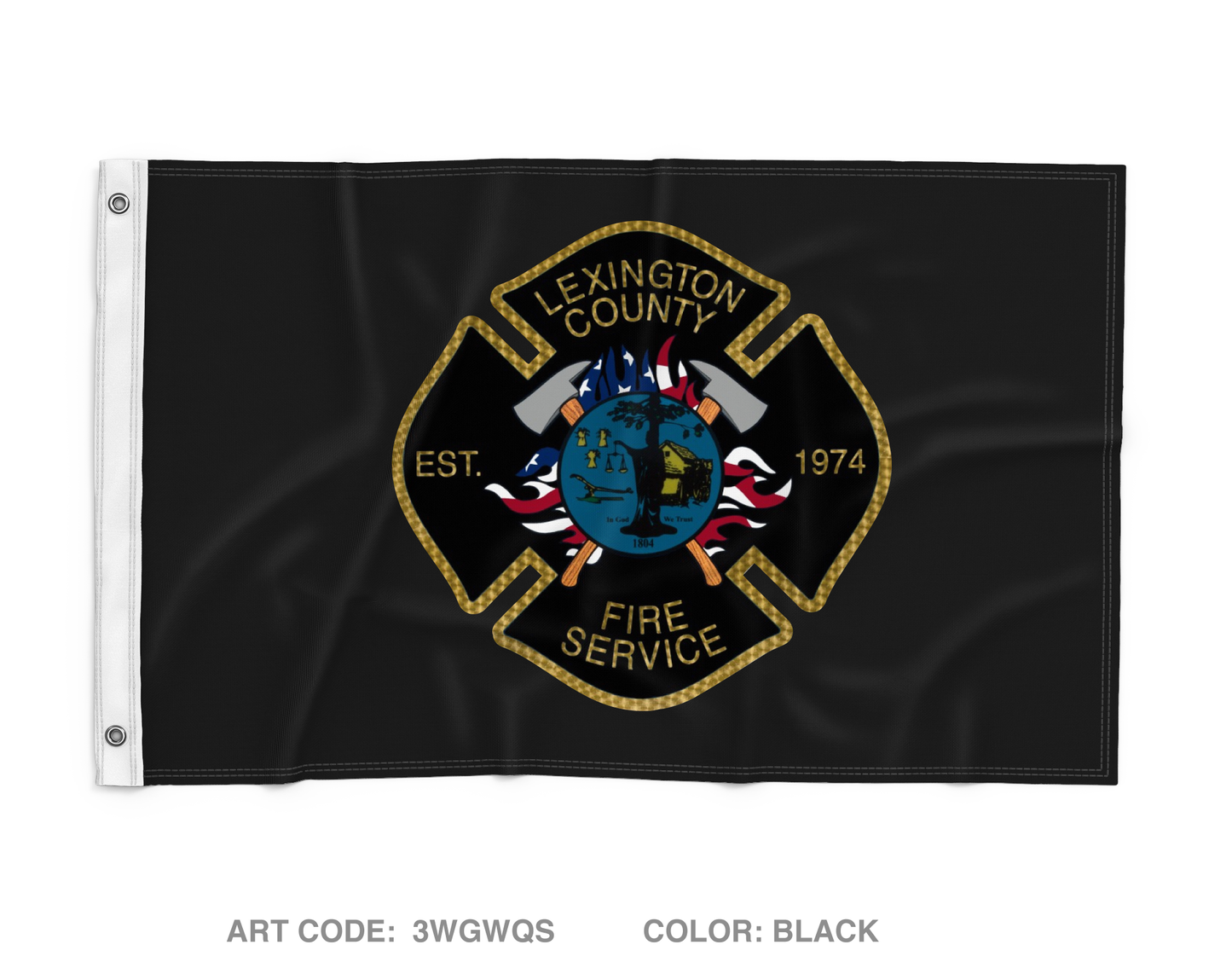 Lexington County Fire Service Wall Flag - 3WGWQS