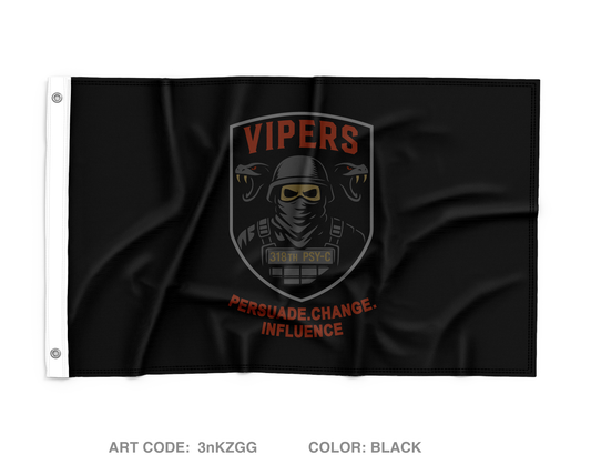 318th PSY-C Wall Flag - 3nKZGG