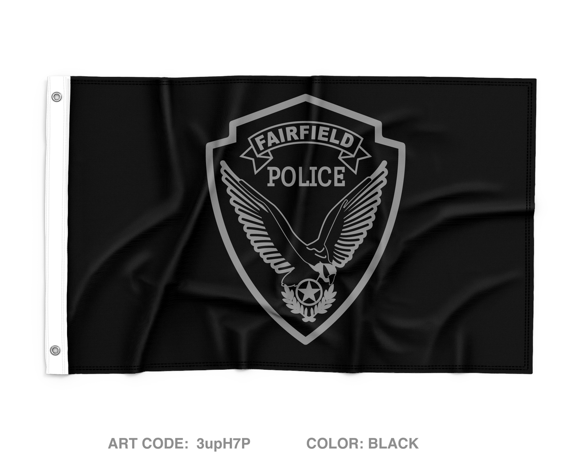 Fairfield Police K9 Unit Wall Flag - 3upH7P