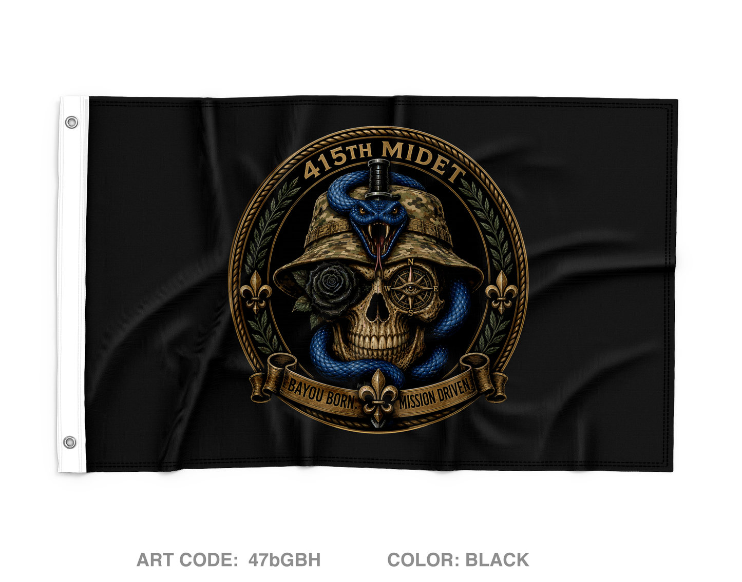 415th BN MIDET Wall Flag - 47bGBH