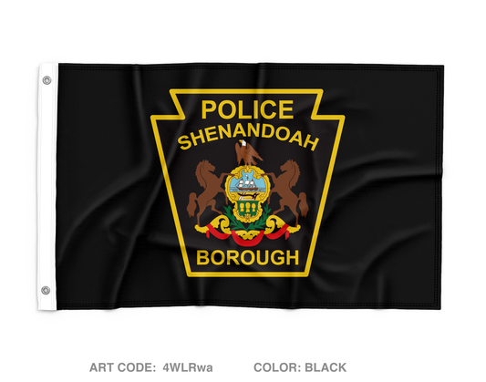 Shenandoah Police Department Wall Flag - 4WLRwa