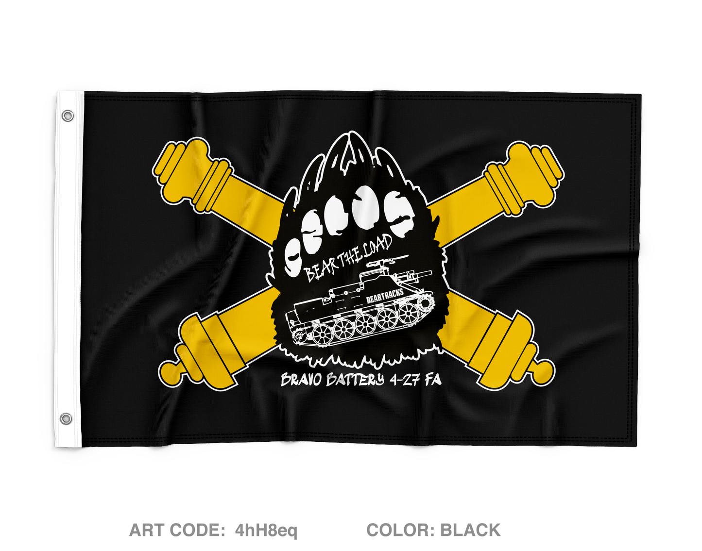 Bear BTRY 4-27 FA Wall Flag - 4hH8eq