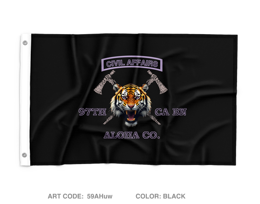 B/97th Civil Affairs Battalion Store 1 Wall Flag - 59AHuw