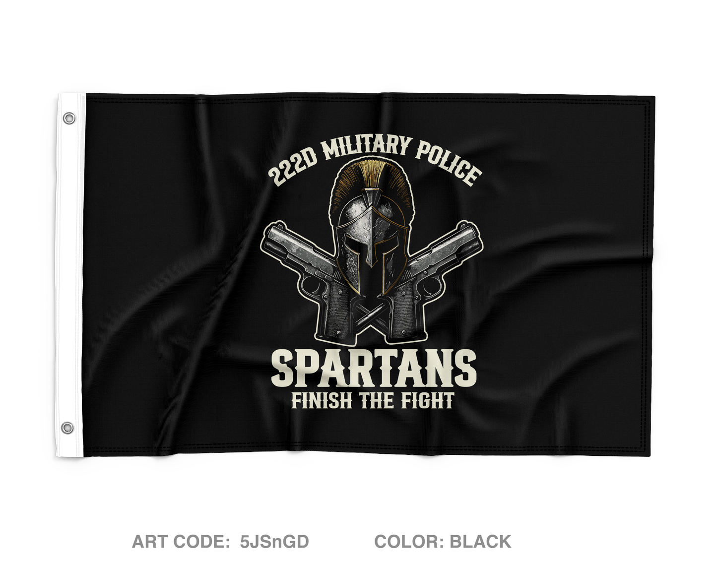 222 Military Police Company Fundraising Collection Wall Flag - 5JSnGD