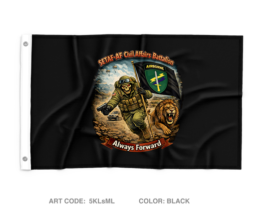 SETAF-AF Civil Affairs Battalion Wall Flag - 5KLsML
