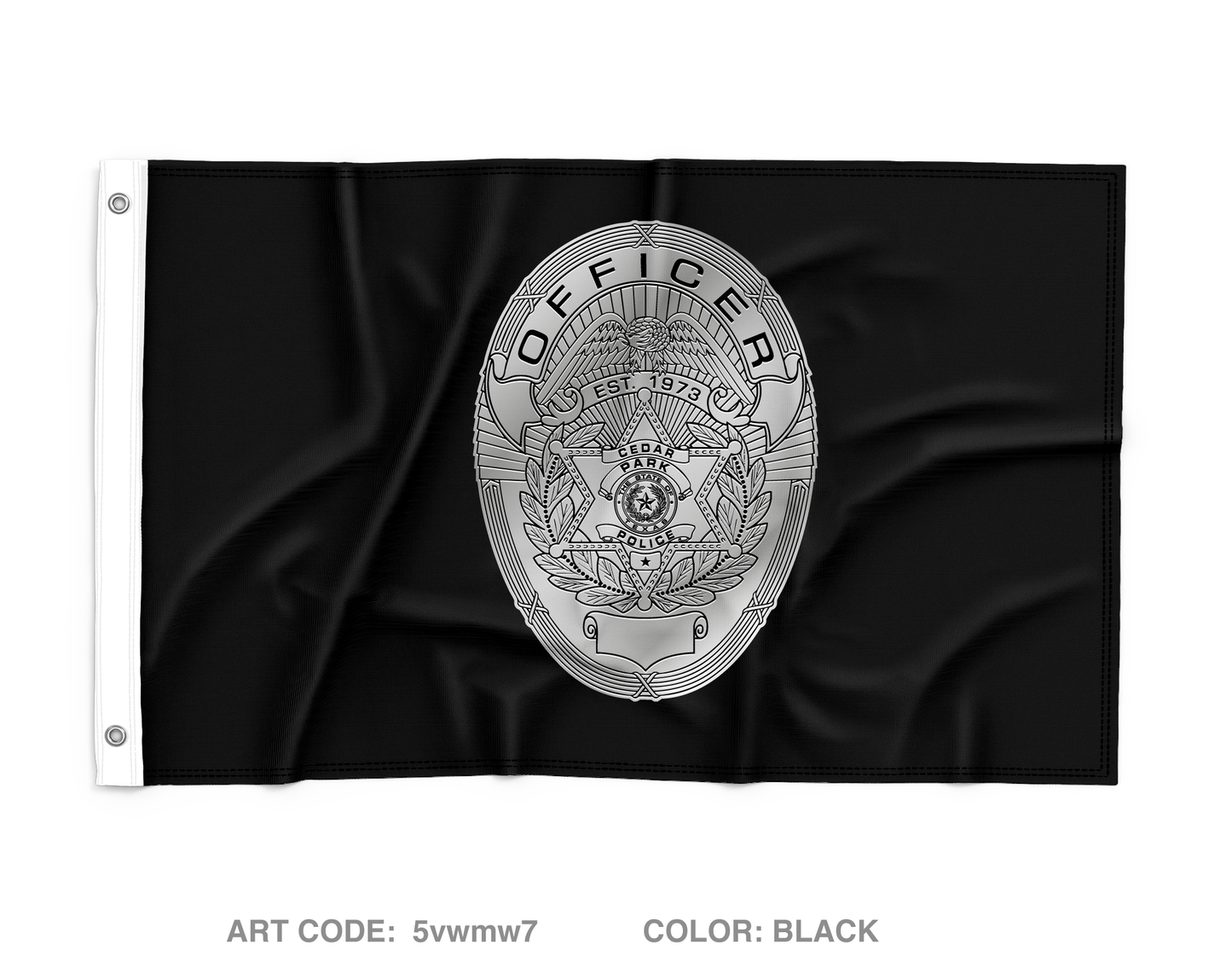 Cedar Park Police Department Wall Flag - 5vwmw7