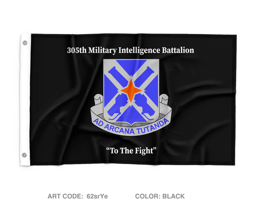 305th MI BN Wall Flag - 62srYe
