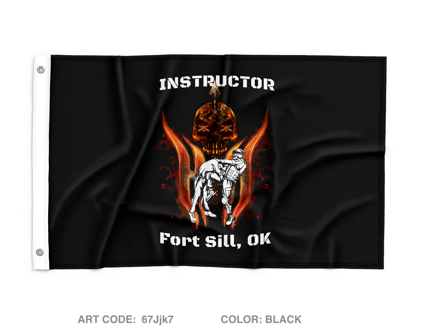 Head Hunter's Combatives Program Wall Flag - 67Jjk7
