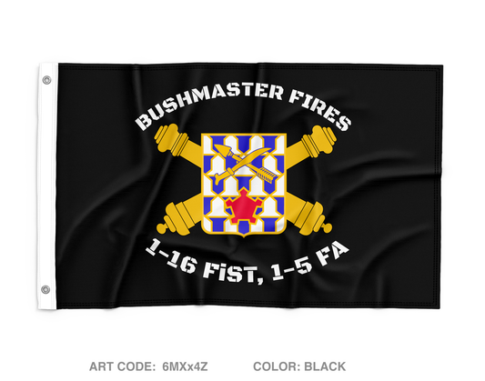 1-16 FiST, HHB, 1-5 FA Wall Flag - 6MXx4Z