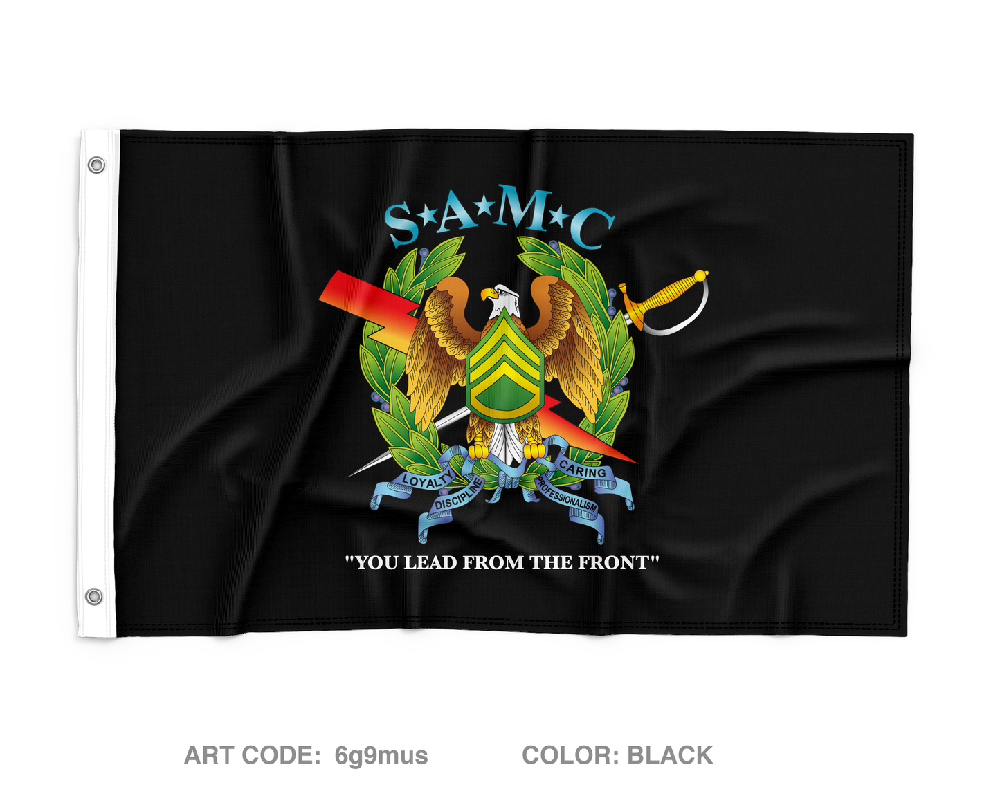 Ft Jackson SAMC Voctory Chapter Fundraising Collection Wall Flag - 6g9mus