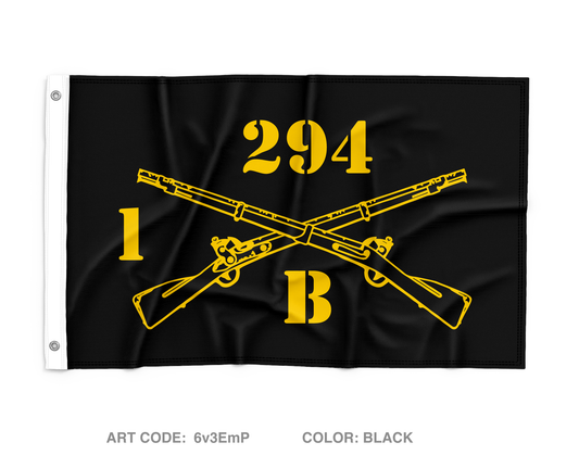 B Co 1-294 Infantry Regiment Wall Flag - 6v3EmP