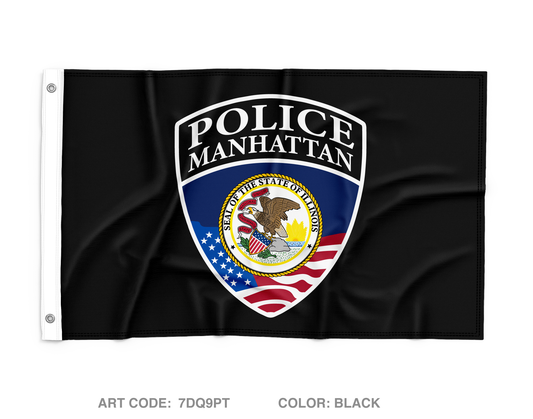 Manhattan Police Department Wall Flag - 7DQ9PT