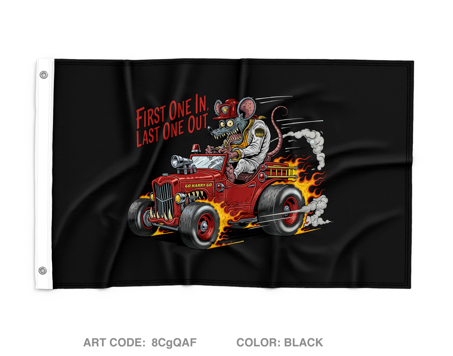CRASH AND SALVAGE Wall Flag - 8CgQAF