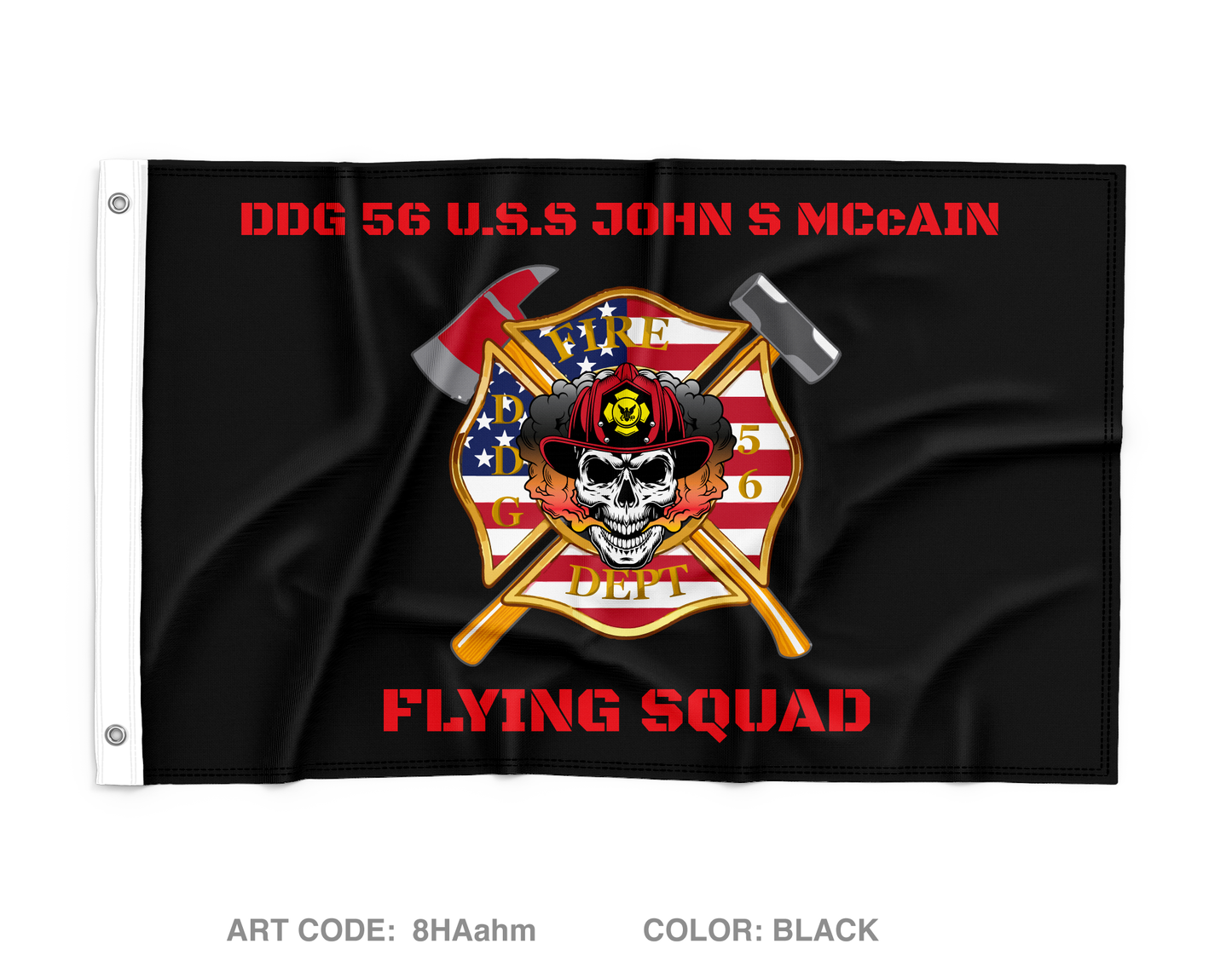 DDG U.S.S John S. Mccain Wall Flag - 8HAahm
