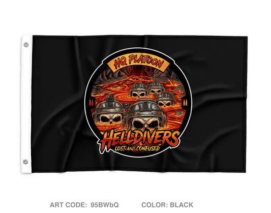 HQ Platoon Wall Flag - 95BWbQ