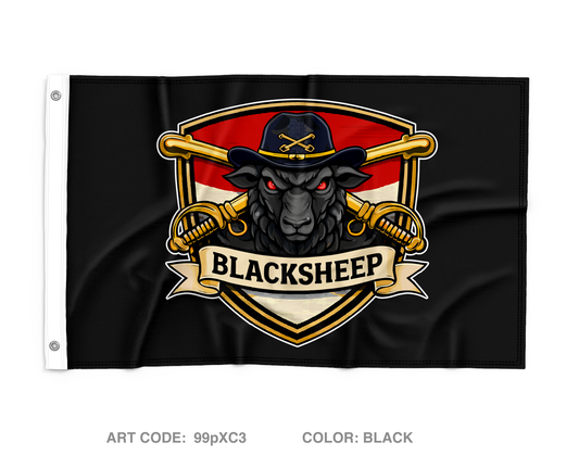 B Trp, 1-124 Cav Store 1 Wall Flag - 99pXC3
