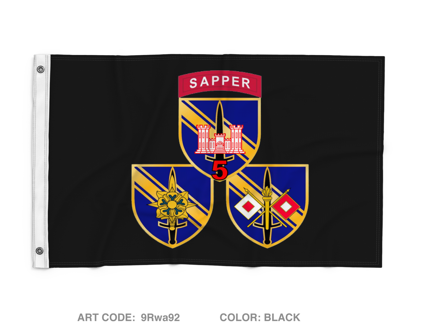 5th BN, 1st SFAB Wall Flag - 9Rwa92