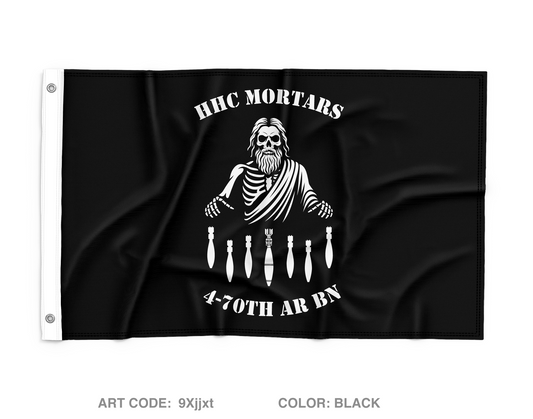 HHC MORTARS 4-70th AR BN Wall Flag - 9Xjjxt