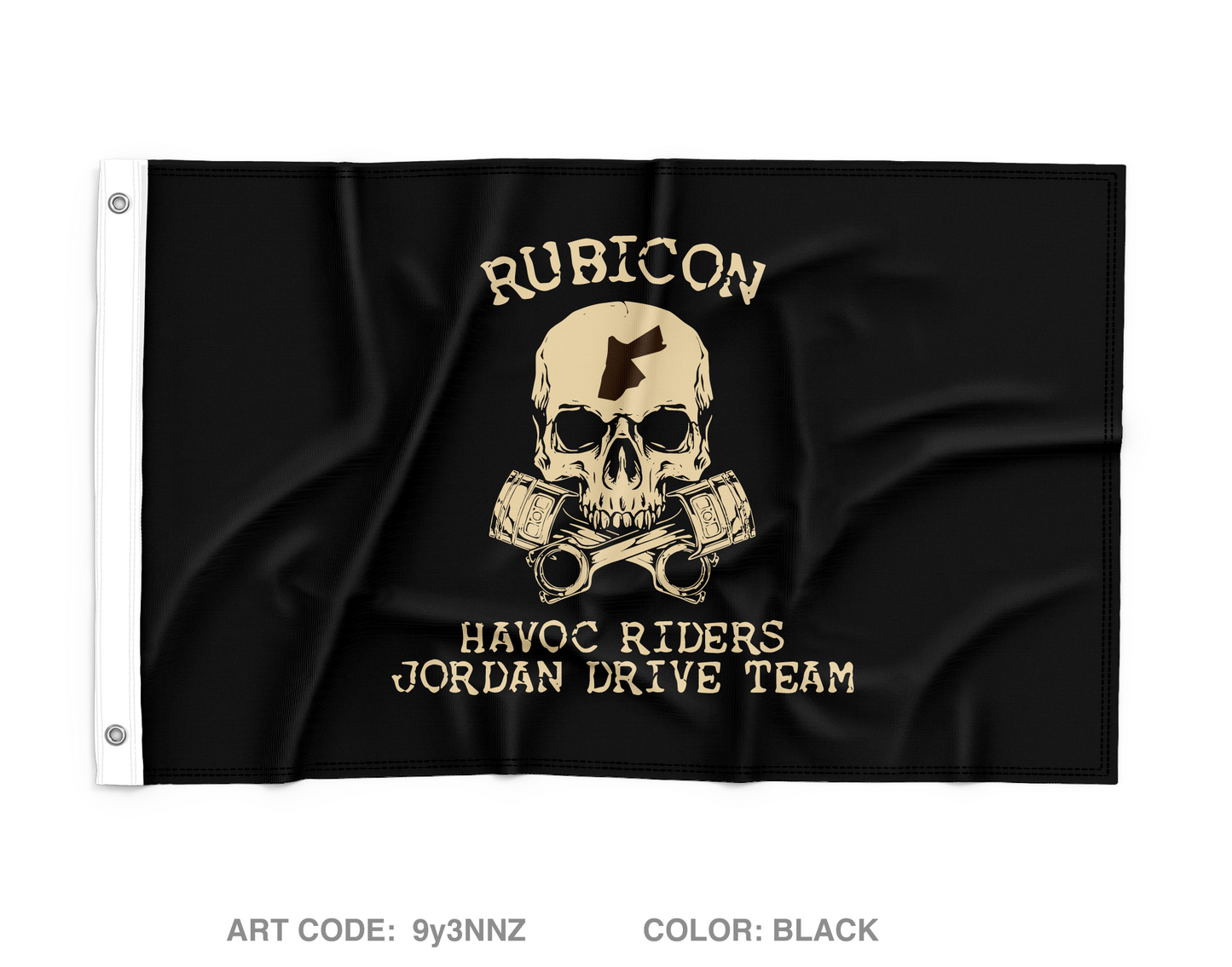 RUBICON JORDAN DRIVE TEAM "HAVOC RIDERS" Wall Flag - 9y3NNZ