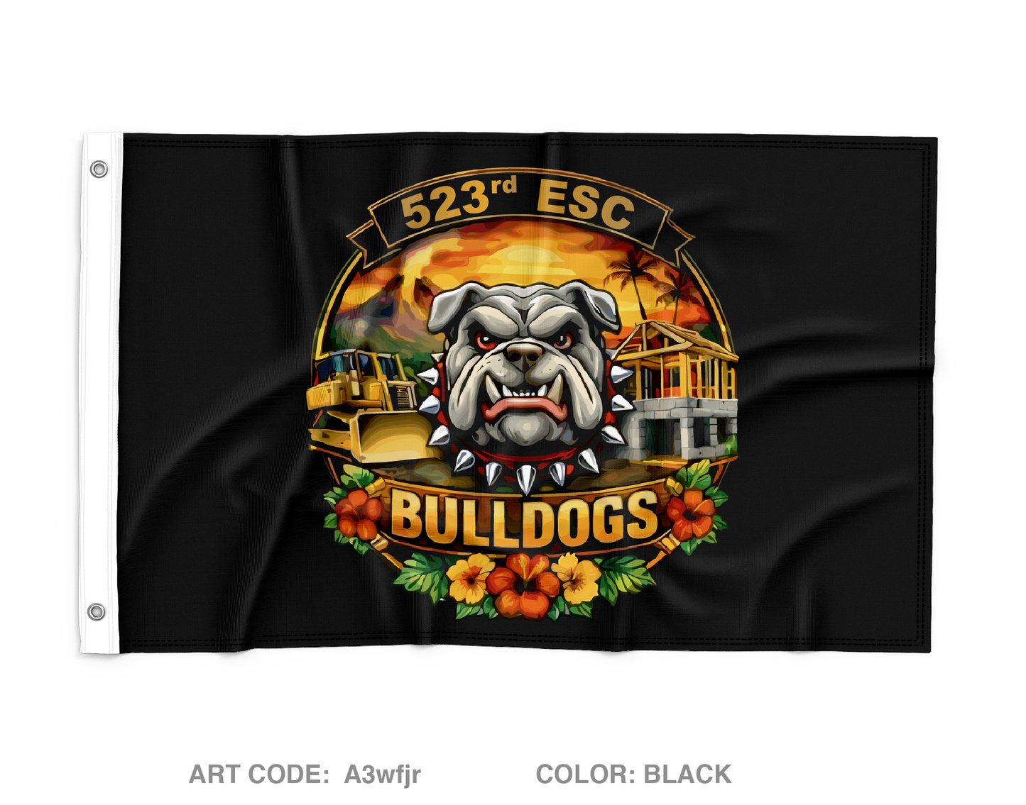 523rd ESC Store 1 Wall Flag - A3wfjr