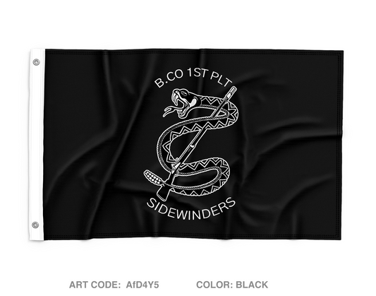1-36 IN BN, B CO Wall Flag - AfD4Y5
