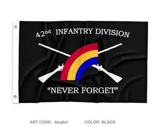 42nd ID Fundraising Collection Wall Flag - Akq8ot