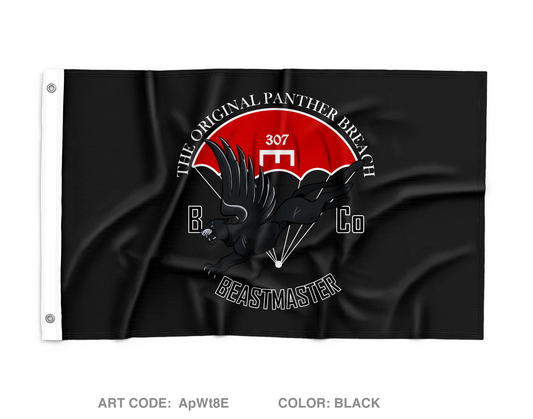 B Co 307 Wall Flag - ApWt8E