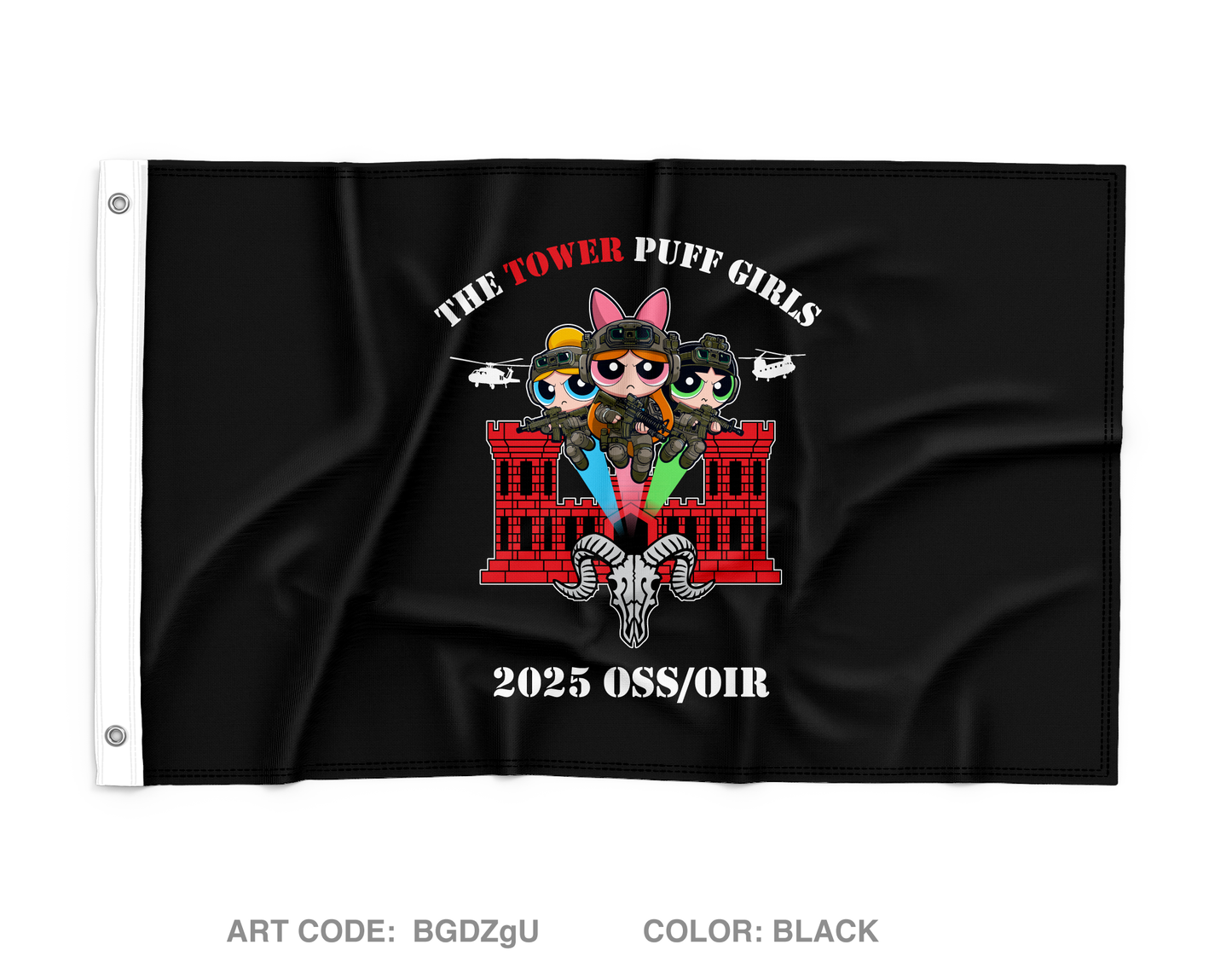 2nd Platoon 277th ECC Wall Flag - BGDZgU
