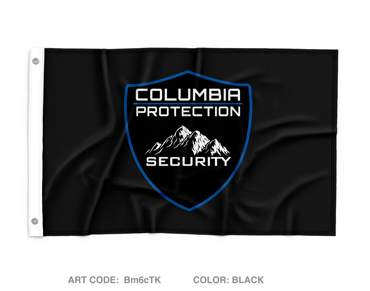 Columbia Protection Security Services Wall Flag - Bm6cTK