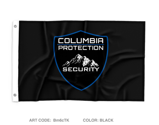 Columbia Protection Security Services Wall Flag - Bm6cTK