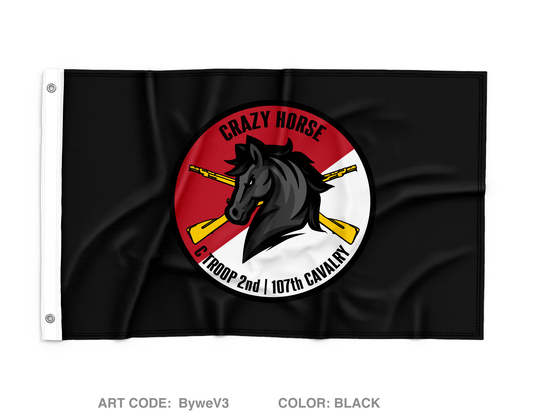 2-107th CAV, C TRP Wall Flag - ByweV3