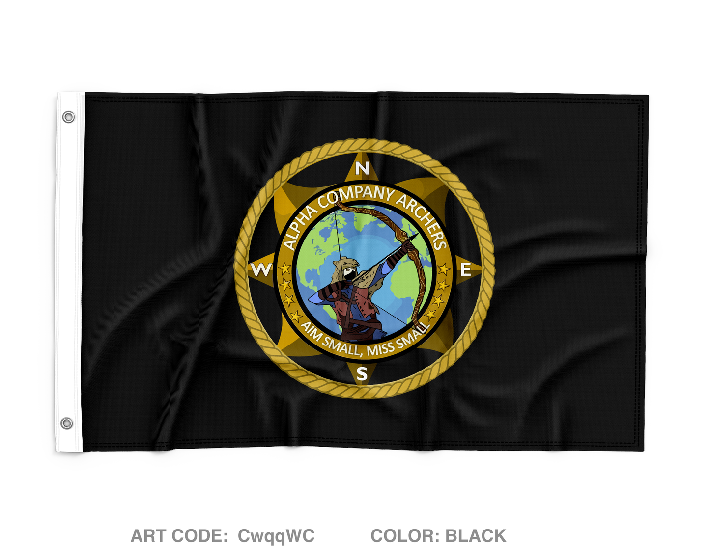 ALPHA COMPANY 305TH MI BN Wall Flag - CwqqWC