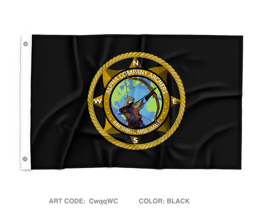 ALPHA COMPANY 305TH MI BN Wall Flag - CwqqWC