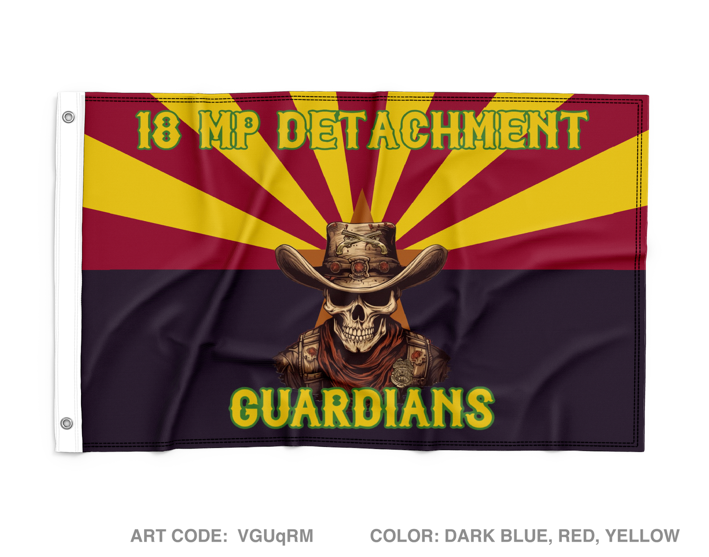 18th MP Detachment Wall Flag - VGUqRM