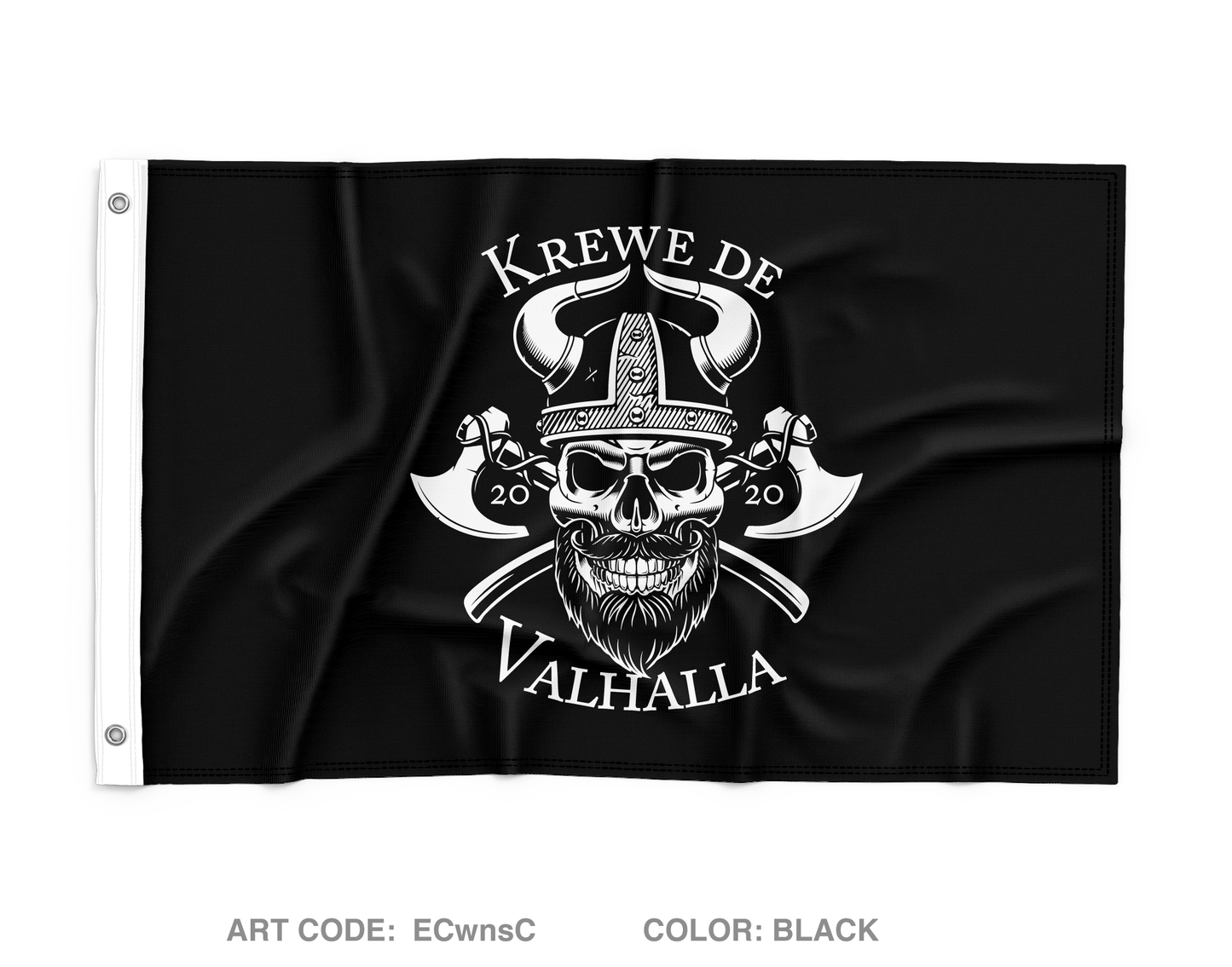 Krewe De Valhalla Wall Flag - ECwnsC