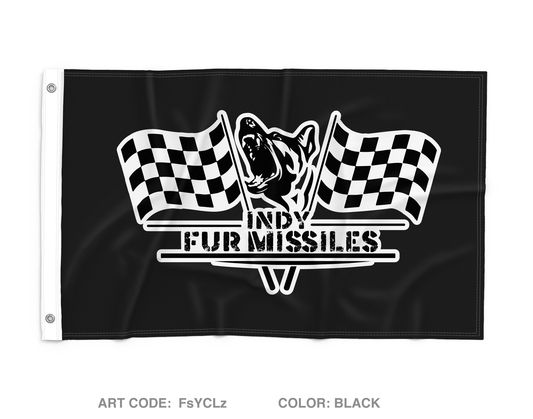 Indy fur missiles Wall Flag - FsYCLz