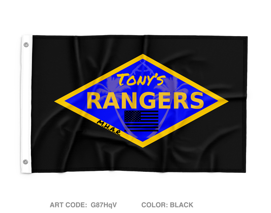 Tony’s Rangers Wall Flag - G87HqV