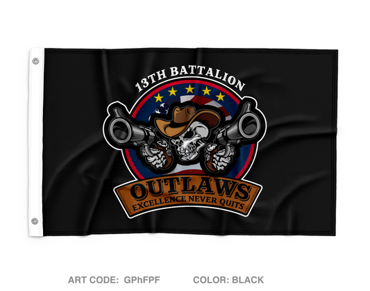 13th BN, ARCG Fundraising Collection Wall Flag - GPhFPF