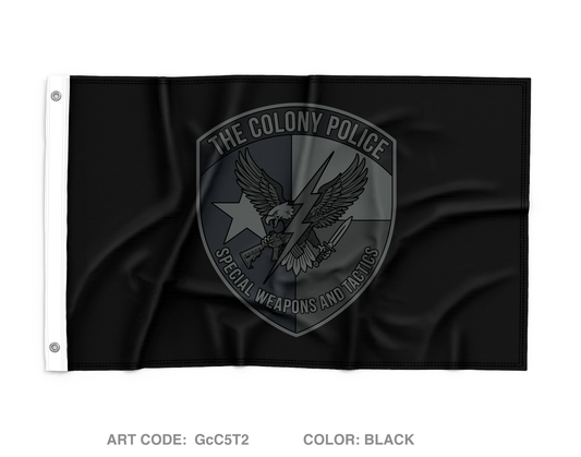 The Colony Police Department SWAT Wall Flag - GcC5T2