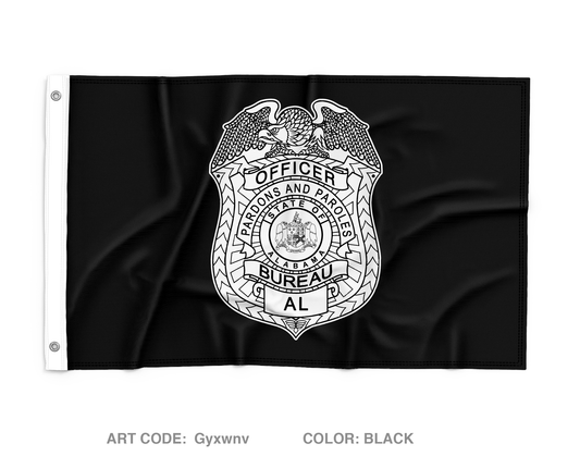 ALABAMA, Bureau of pardons and parole’s Wall Flag - Gyxwnv