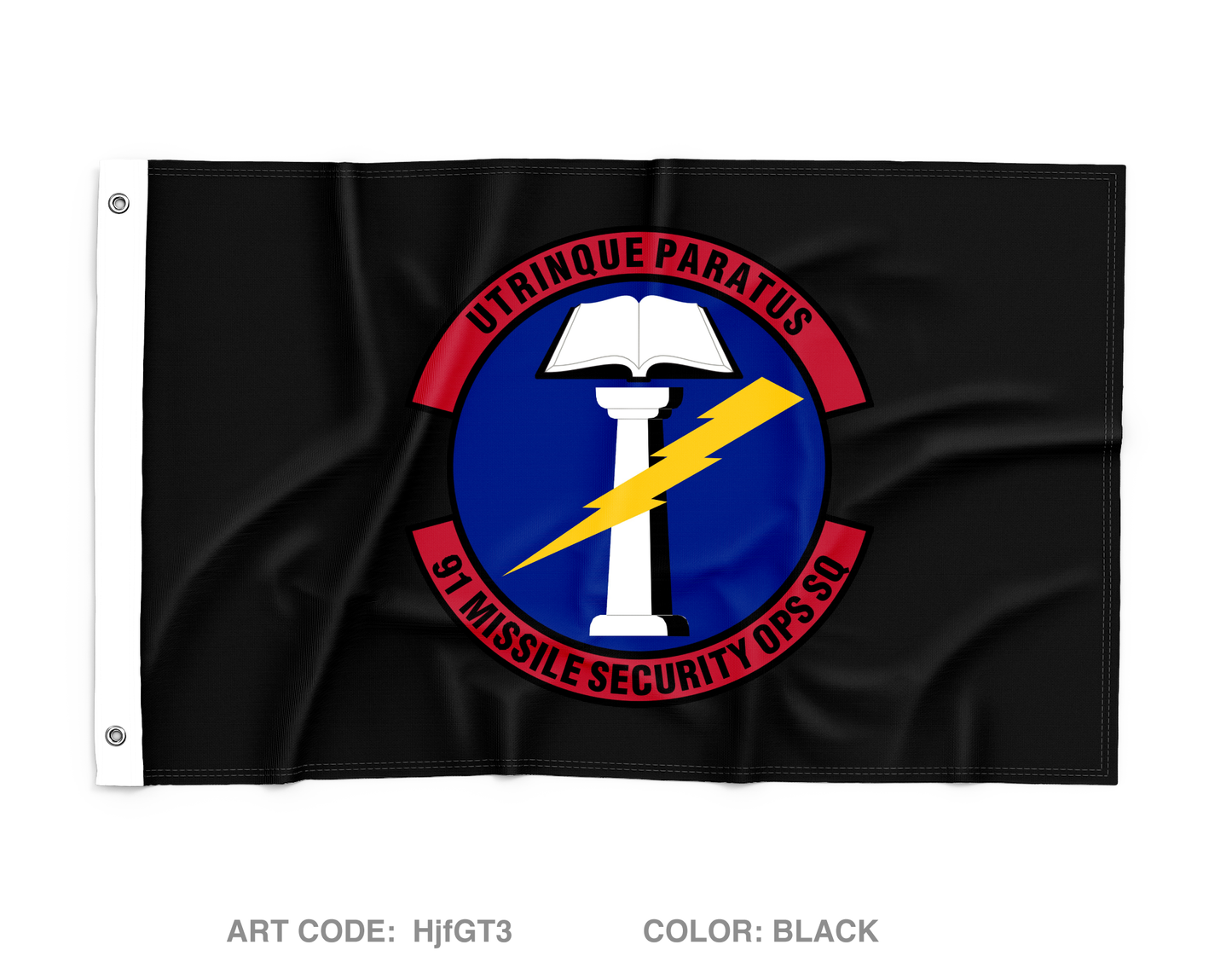 91st Missile Security Operations Squadron Wall Flag - HjfGT3